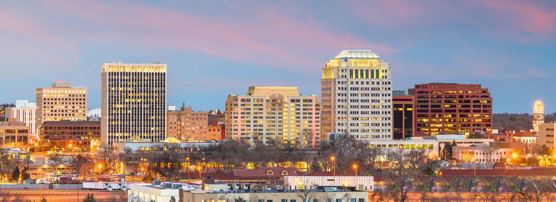 downtown colorado springs  skyline